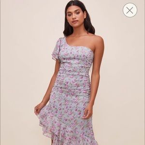Astr the Label one shoulder floral dress